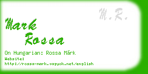 mark rossa business card